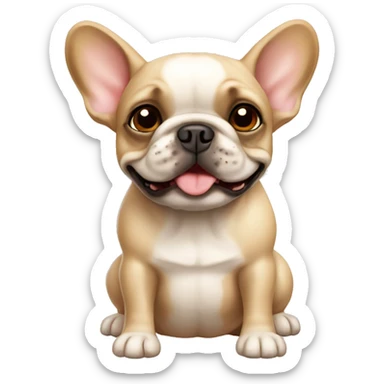 Creamy fawn french bulldog sticker