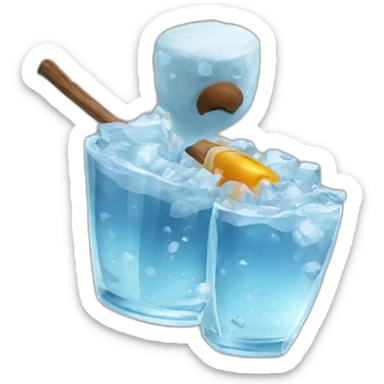 Ice spices getting shot sticker