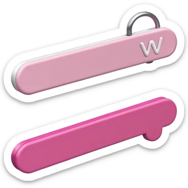 mix light pink dark pink and white girly internet seach bar with www. logo sticker