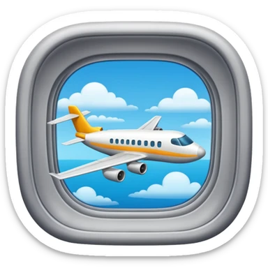 plane window sticker