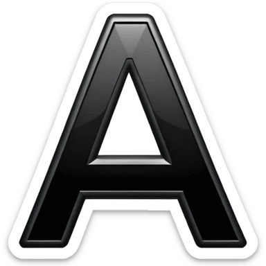 Create a suppercool  letter “A” font for discord emoji nitro sticker
