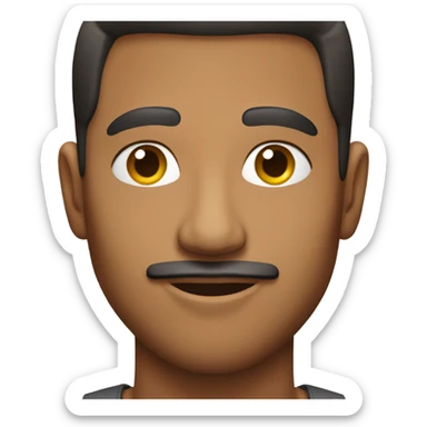 handsome Hispanic Dominican guy sticker