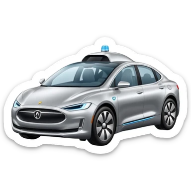 luxury self driving car sticker