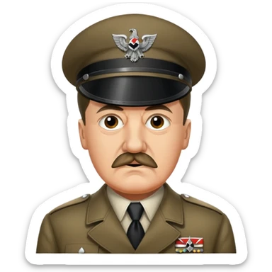 Je veux un emoji représentant adolf Hitler  sticker