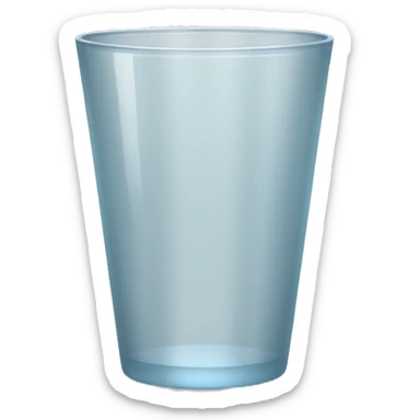 empty glass cup sticker