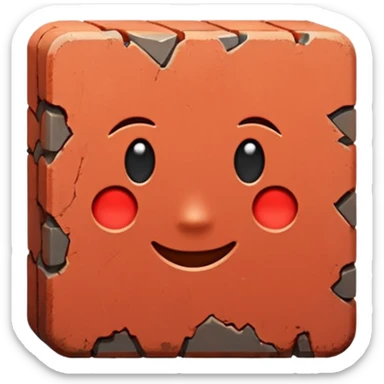 one brick emoji sticker