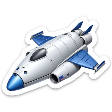 a spaceship like a cst-100 from nasa sticker