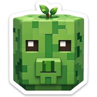 minecraft logo sticker