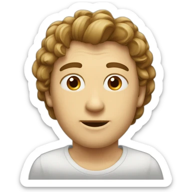 злой смайлик с очками и усами sticker