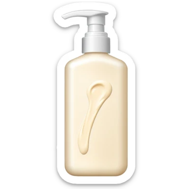 Body lotion cream form sticker