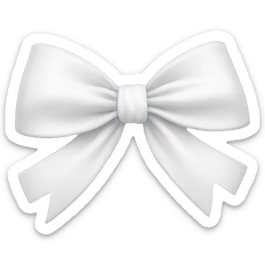 white bow sticker