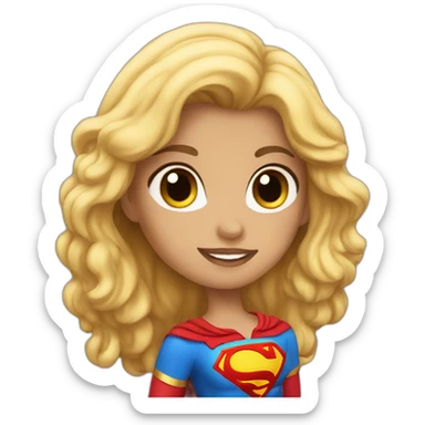 super girl sticker