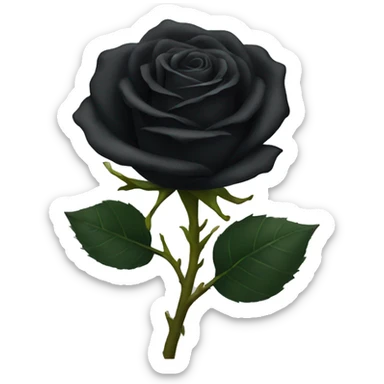 black rose sticker