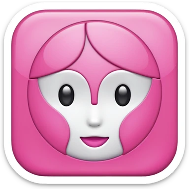 pink pintrest p logo sticker