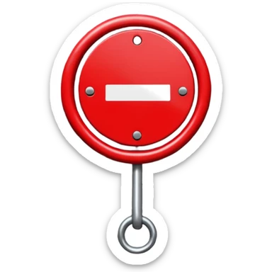 no entry sign sticker