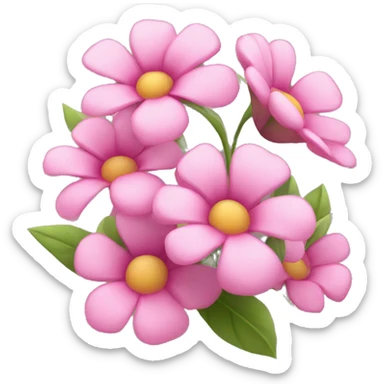 Cute pink flowers  sticker