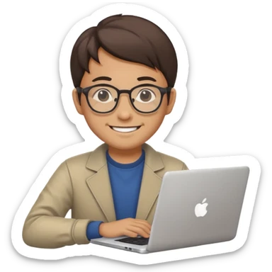 A japanese DEVELOPER WITH A LAPTOP sticker