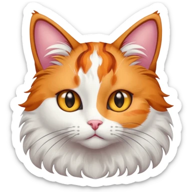 Cat with star eyes sticker