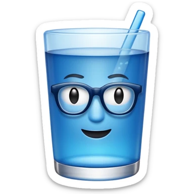 blue geek bar sticker