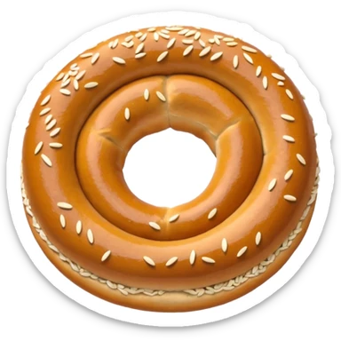 Simit, Turkish sesame bagel sticker