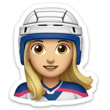 Hockey mujer sobre arena sticker