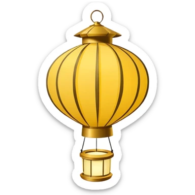 Lanterna flutuante do filme da Rapunzel, lanterna da Tailândia  sticker