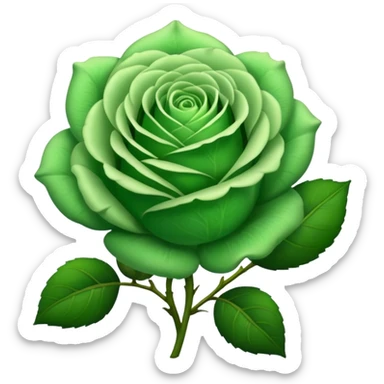 Green Rose sticker