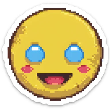 yellow emoji face making a 'whew' expression sticker