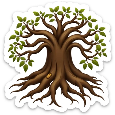 Plant roots sticker