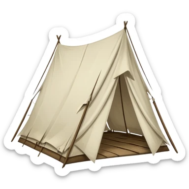 tent unmake sticker