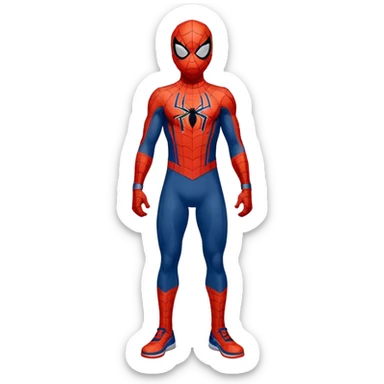 Spider-Man in the Denver Nuggets uniform sticker