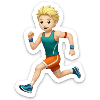Create me an emoji where the word MHA IS AN EMOJI AND MHA is for a  running club sticker