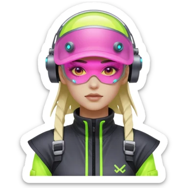 cyberpunk person sticker