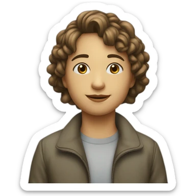 Une petite personne à côté d'une grande personne sticker