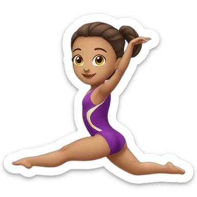 gymnast girl sticker