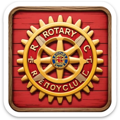 Rotary Club sign sticker
