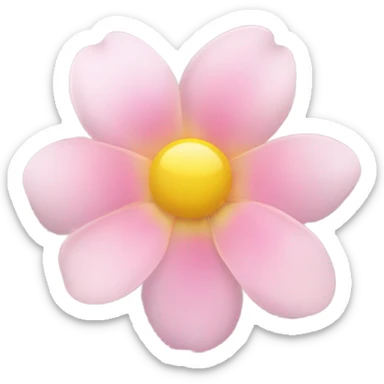 pink flower  sticker