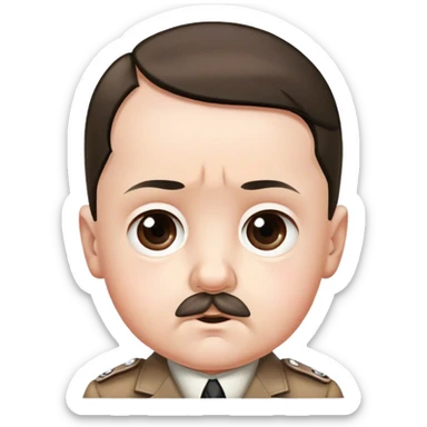 Adolf Hitler, cute baby face  sticker