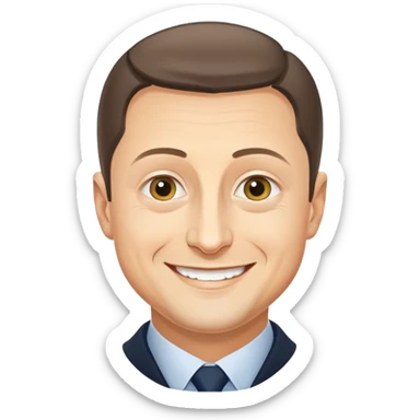 Happy Vladimir Zelensky sticker