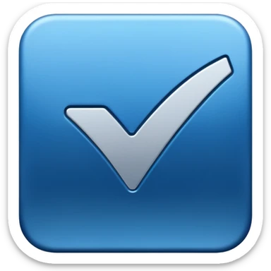 blue tick sticker