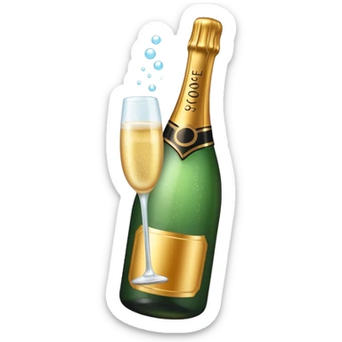 ace champagne sticker