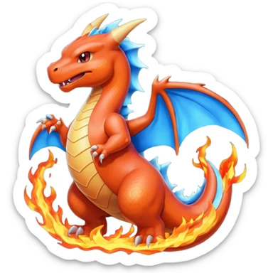 Charizard blue sticker