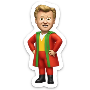 Louis van Gaal in teletubby outfit sticker
