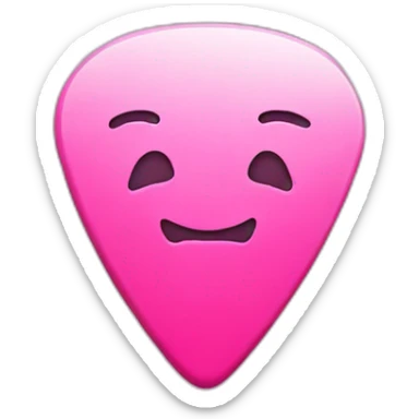 guitar-pick-pink sticker