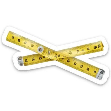 Tape measure for waist  sticker