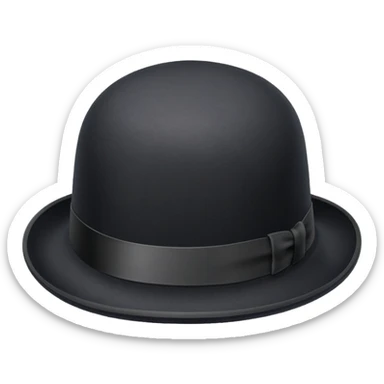 a bowler hat sticker
