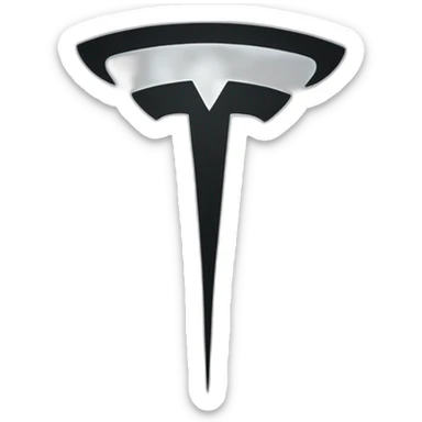 Tesla logo sticker