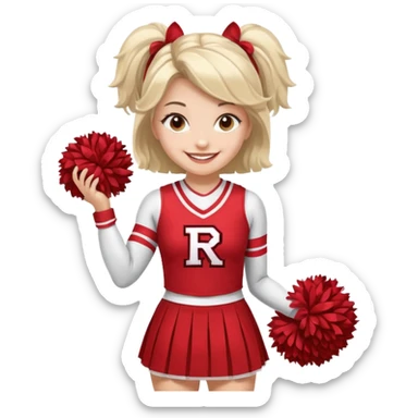 Rutgers Cheerleader sticker