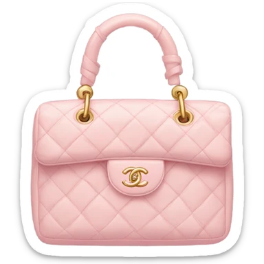 Light pink Chanel bag  sticker