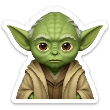 A 6 7 yoda Star Wars sticker